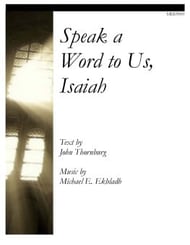 Speak a Word to Us, Isaiah SATB choral sheet music cover Thumbnail